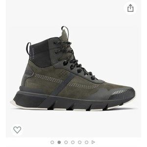 New Sorel Kinetic Rush Mid Waterproof Alpine Tundra Dark Moss Men’s 9